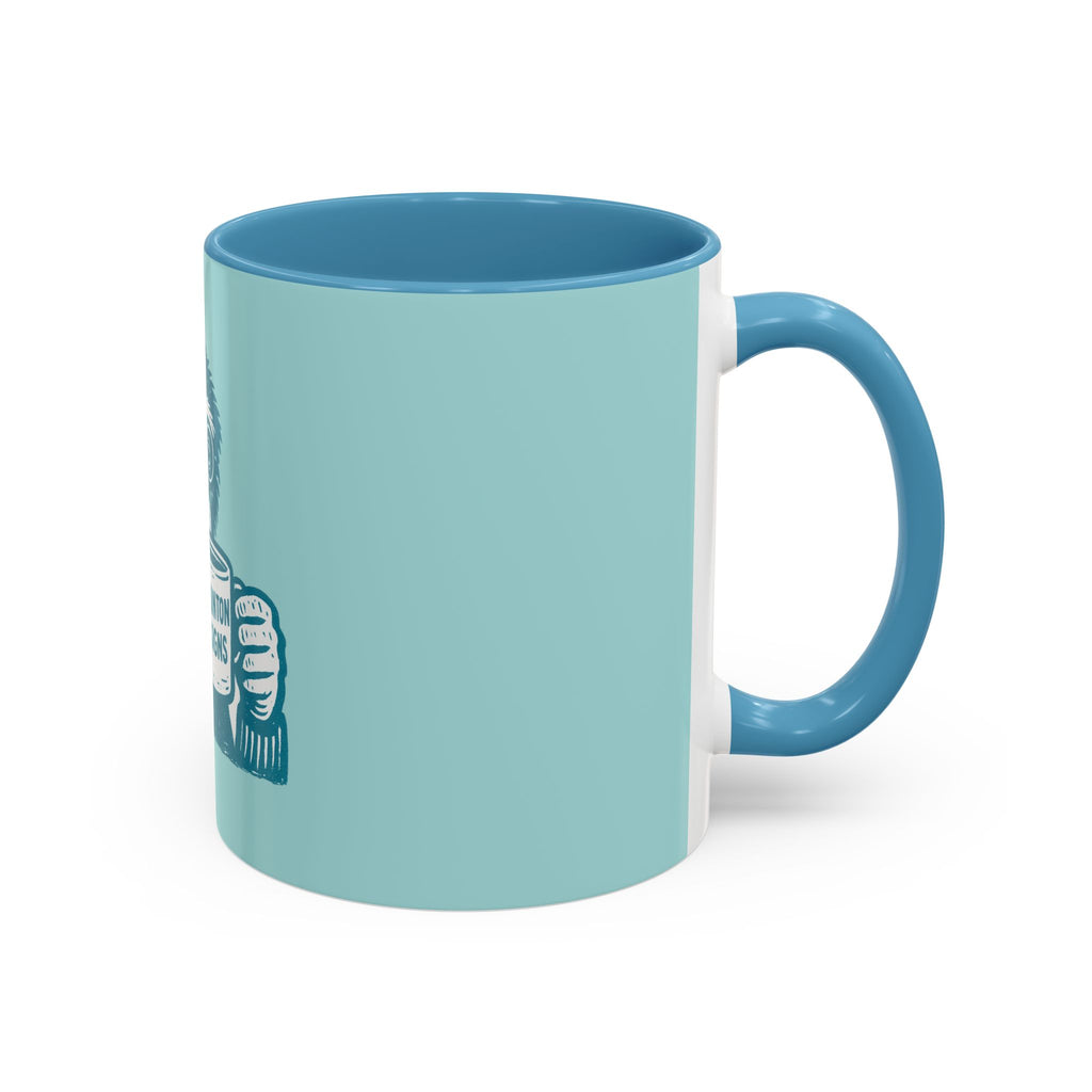 Retro Monkey Coffee Mug — Cute Chimp with 'Braunton Designs' Cup | Fun Gift for Coffee Lovers