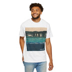 Surfer Art T-Shirt — Sunset Surfboard Painting Tee