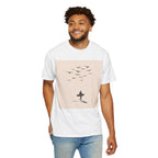 USA I Surfer Beach Scene Tee | Casual Low Tide Waves Dude
