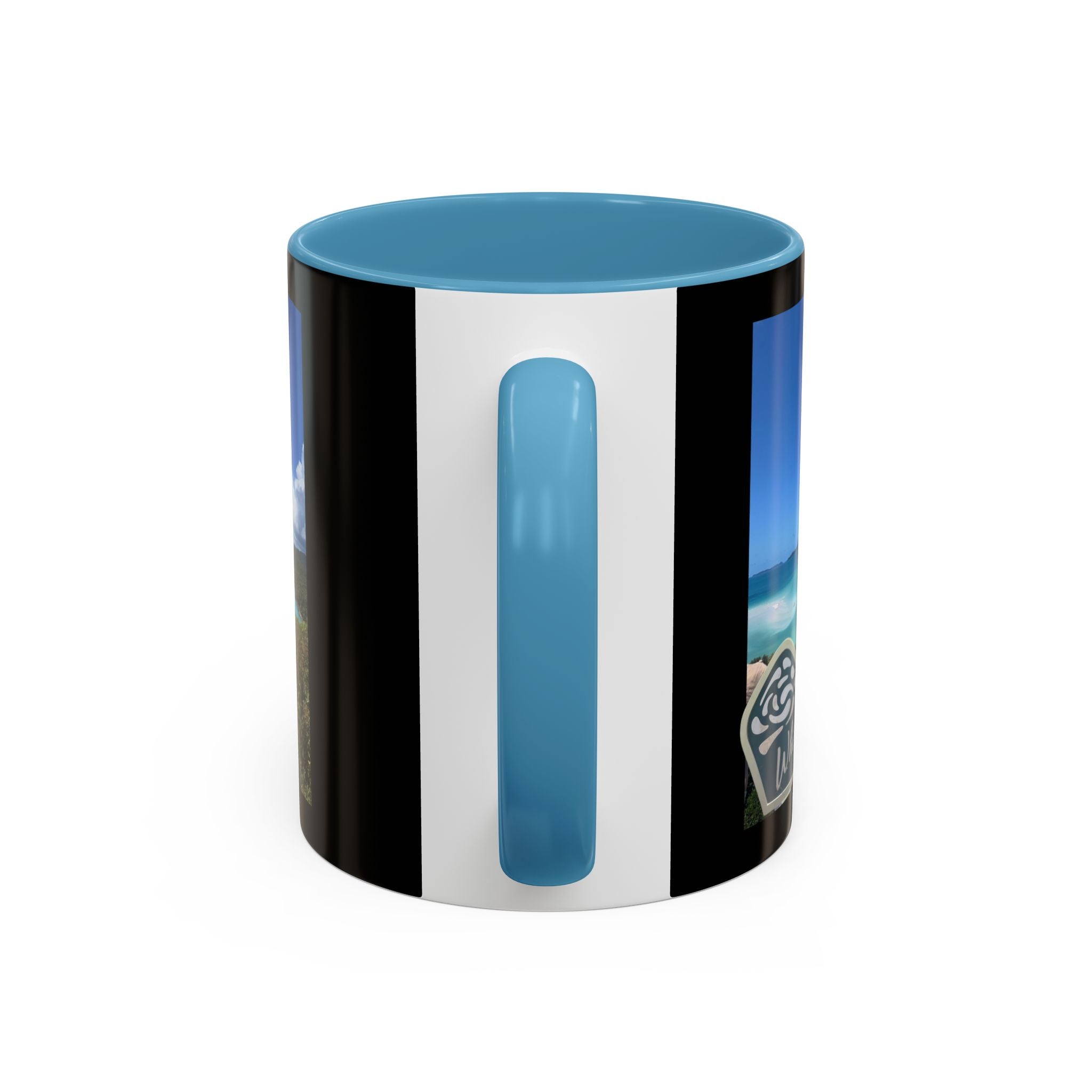 Copy of Copy of Copy of Copy of Copy of Copy of Blue Wave Accent Coffee Mug — Ocean Brushstroke Art (11/15oz)