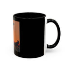 Sunset Guitarist Accent Coffee Mug — Silhouette Music Lover Gift