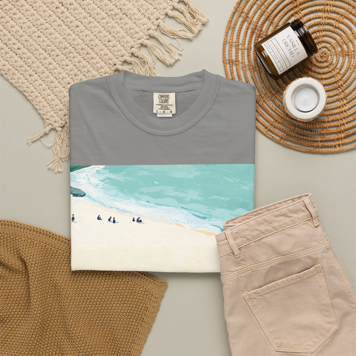 Coastal Picnic Beach Scene T-Shirt