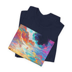 Surreal Beachscape T‑Shirt — Colorful Dreamy Seaside Art Tee- Lightweight fabric