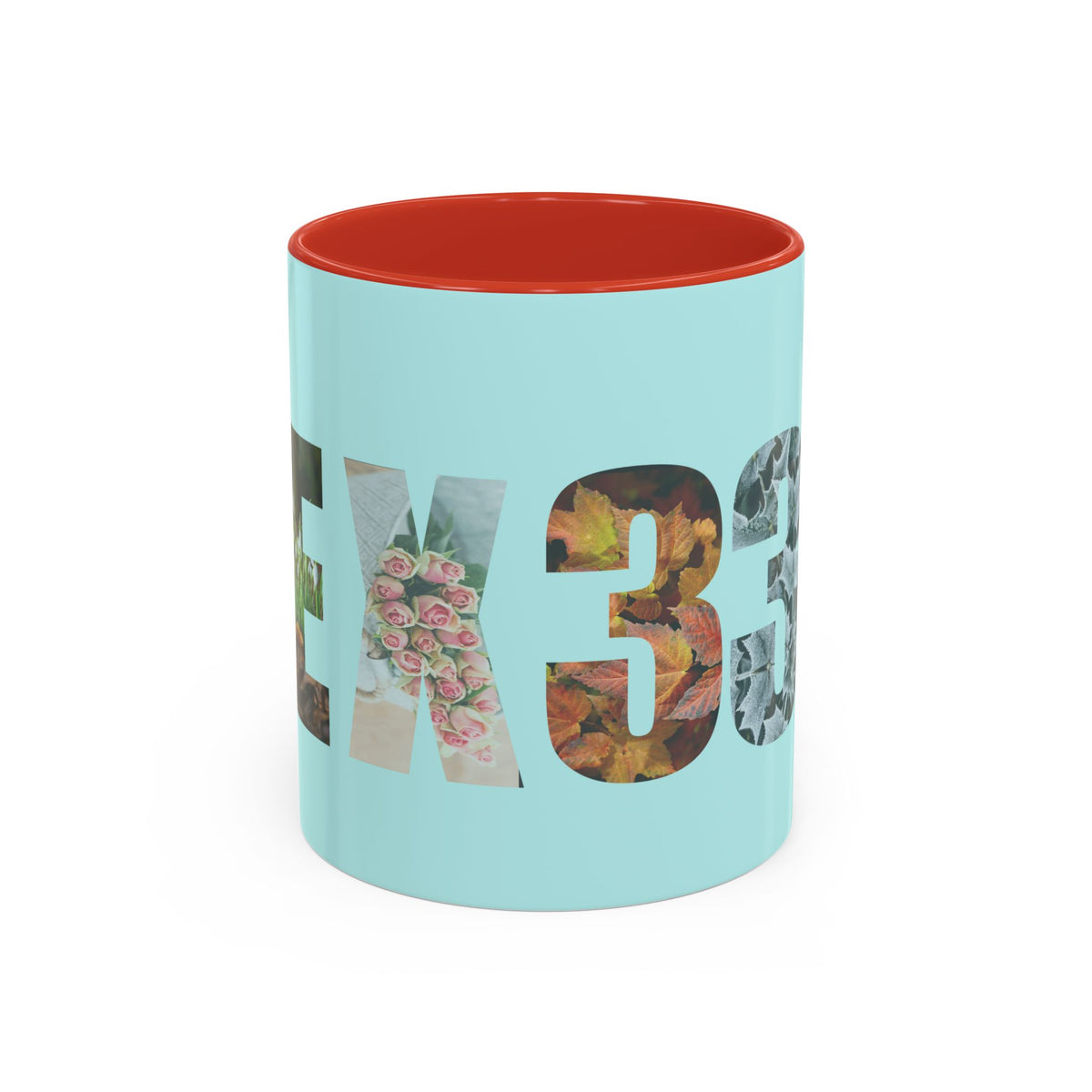 Tumbler Mug — Floral Number 33 Accent Coffee Mug (11/15oz)