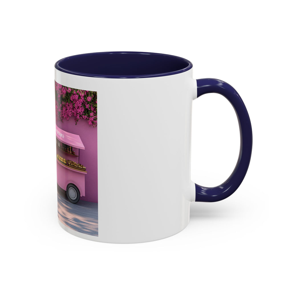 Pink Flower Food Truck Coffee Mug – Cute Accent 11/15oz