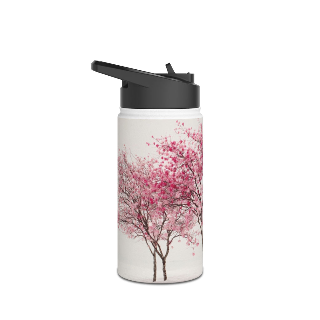 Pink Cherry Blossom Tree Stainless Steel Water Bottle | Floral Spring