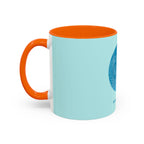 Blue Wave Accent Coffee Mug – Ocean Swirl 11/15oz Ceramic