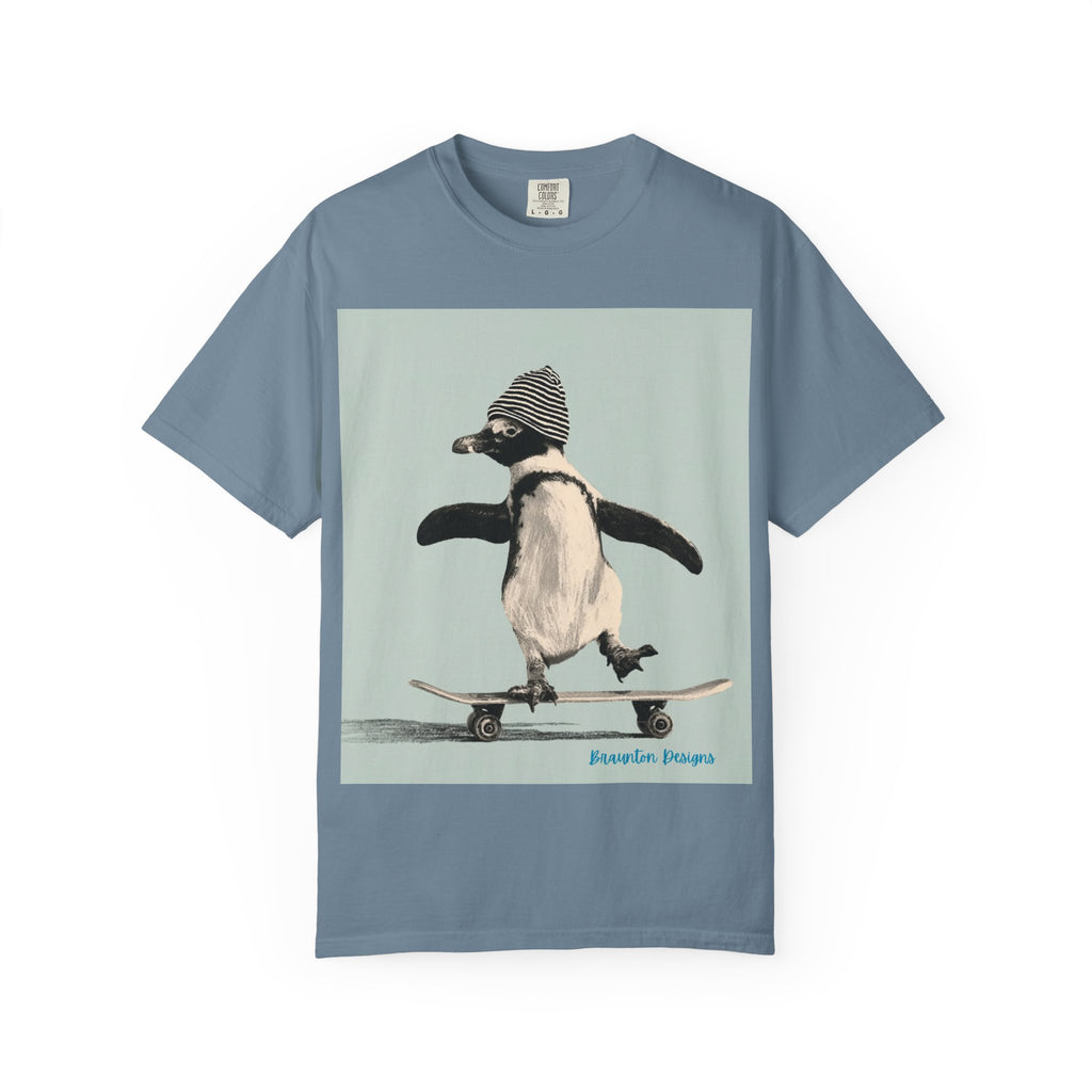 Penguin Skateboard Graphic T-Shirt