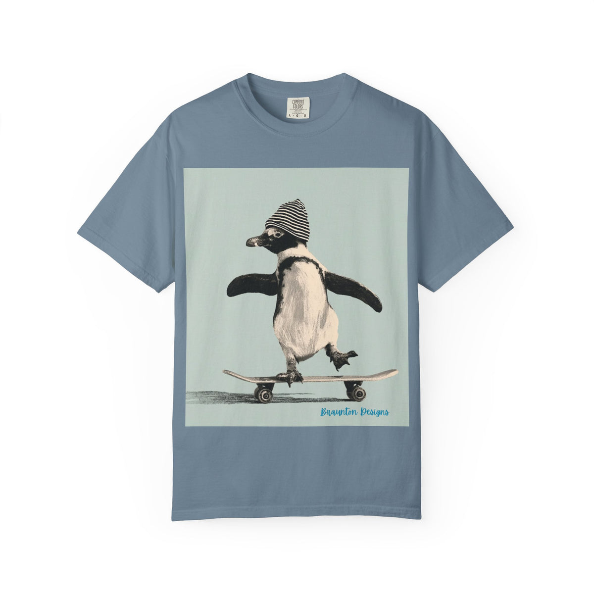 Penguin Skateboard Graphic T-Shirt