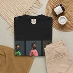Retro Triptych Crew Graphic T-Shirt — Three Color Sweater Men Print