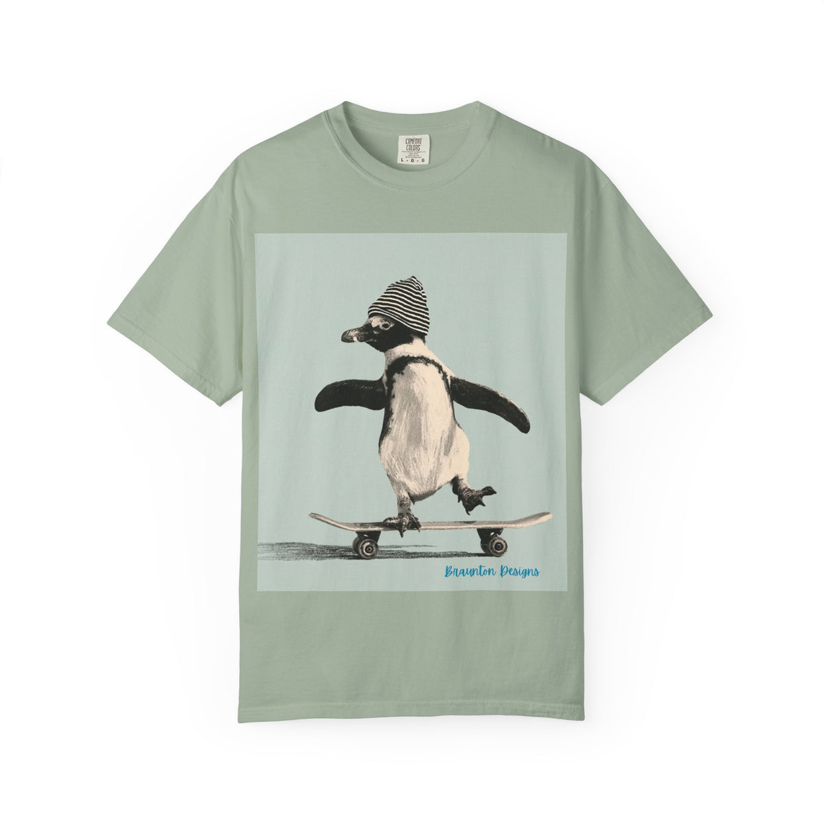 Penguin Skateboard Graphic T-Shirt