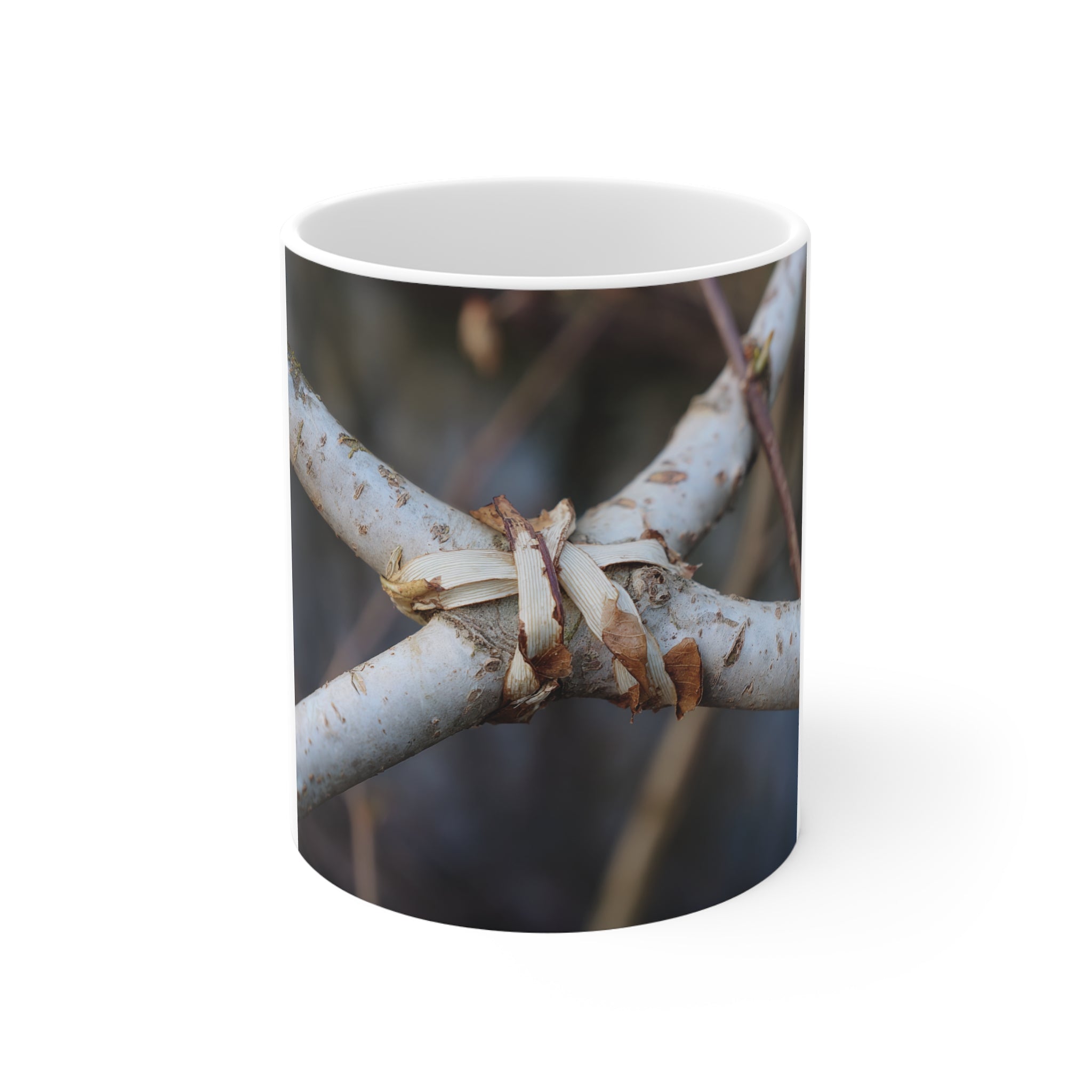 Nature-Inspired 11oz Coffee Mug, Botanical Mug, Earthy Drinkware, Gift for Nature Lovers, Rustic Kitchen Decor, Eco-Friendly Mug