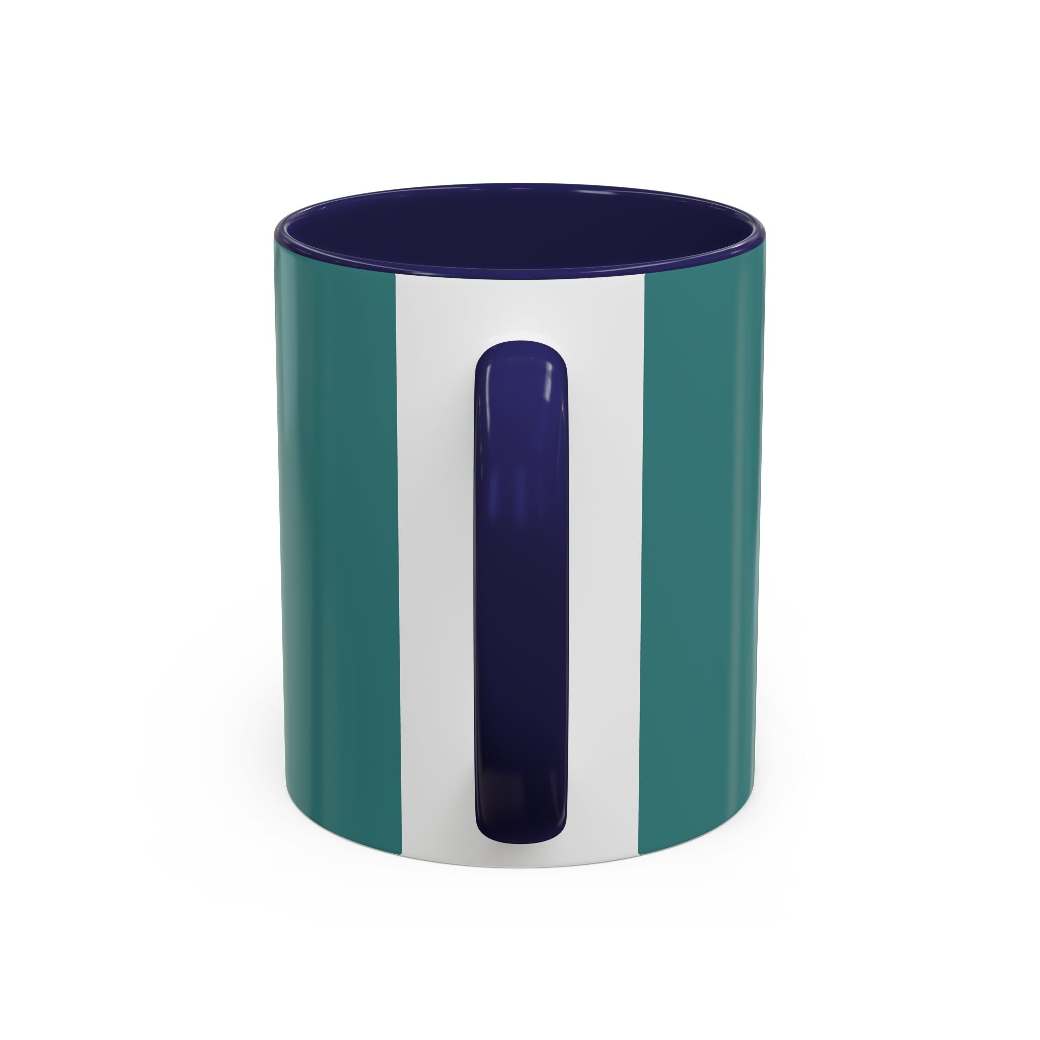 Colorful Concentric Circle Accent Coffee Mug – Vibrant Retro Art Design (11/15oz)