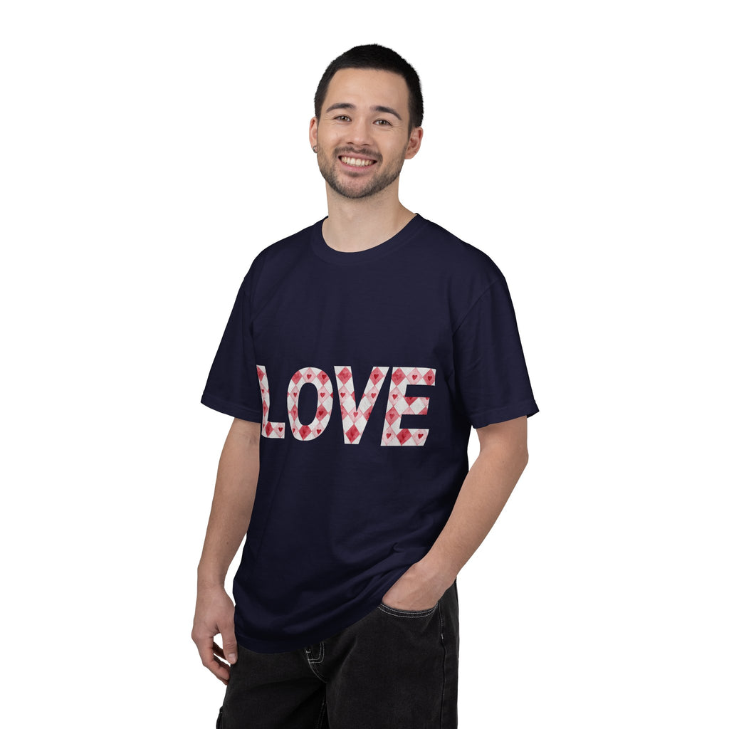 Love Heart Pattern T-Shirt | LOVE floral typography tee