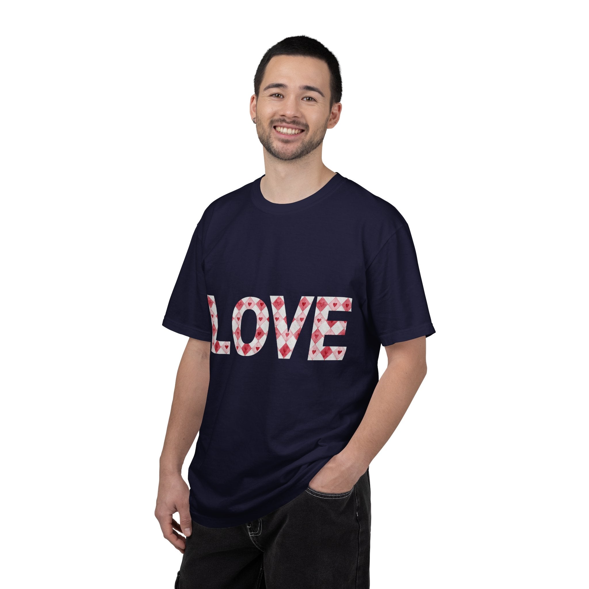 Love Heart Pattern T-Shirt | LOVE floral typography tee