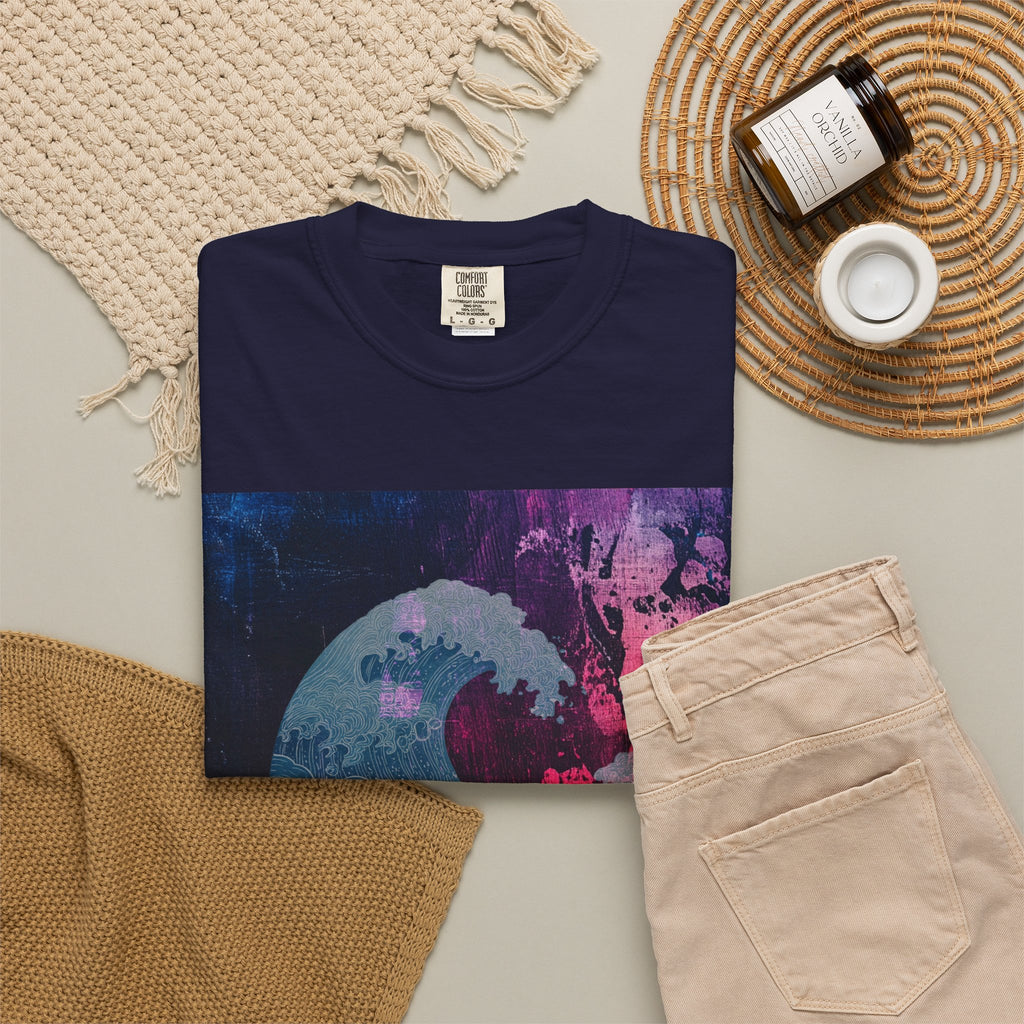 Abstract Wave Art T-Shirt — Hawaiian Dreams Graphic Tee