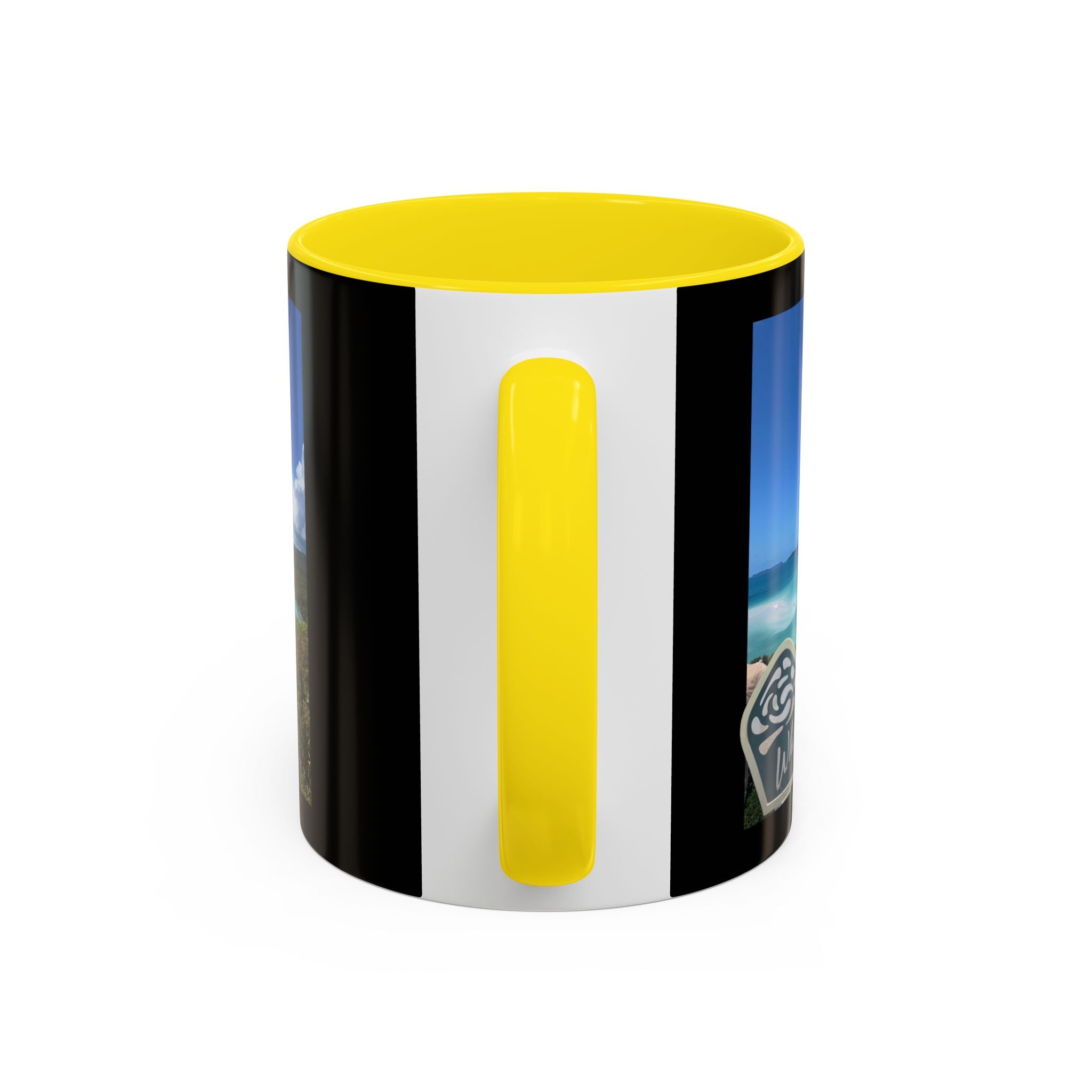 Copy of Copy of Copy of Copy of Copy of Copy of Blue Wave Accent Coffee Mug — Ocean Brushstroke Art (11/15oz)