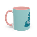 Retro Monkey Coffee Mug — Cute Chimp with 'Braunton Designs' Cup | Fun Gift for Coffee Lovers