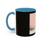 Surf Sunset Accent Coffee Mug — Beach Surfer Silhouette with Seagulls (11/15 oz)