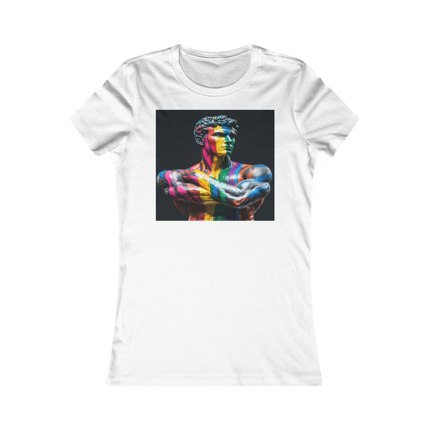 Colorful Artistic Women's Tee, Artistic T-Shirt, Unique Graphic Top, Casual Wear, Gift for Art Lovers, Summer Essentials