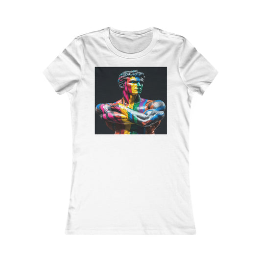 Colorful Artistic Women's Tee, Artistic T-Shirt, Unique Graphic Top, Casual Wear, Gift for Art Lovers, Summer Essentials