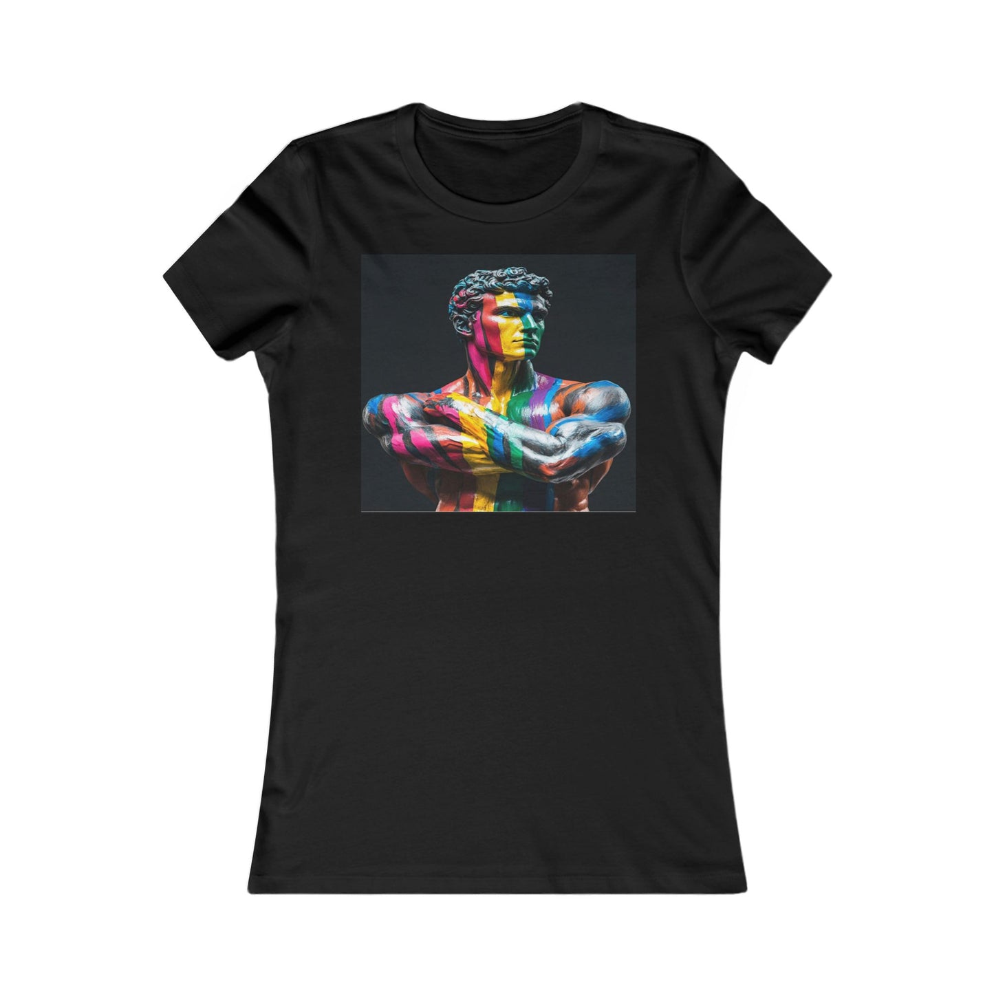 Colorful Artistic Women's Tee, Artistic T-Shirt, Unique Graphic Top, Casual Wear, Gift for Art Lovers, Summer Essentials