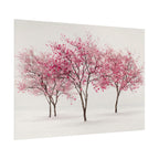 Pink Blossom Tree Rolled Poster | Cherry Blossom Wall Art, Minimal Landscape Print