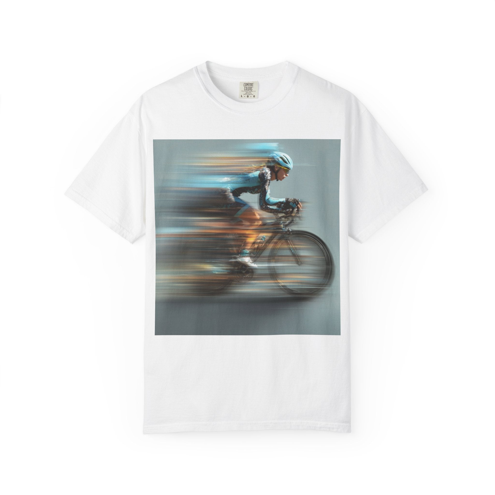 Speed Cyclist Motion Blur Tee | Road Racing Bicycle Shirt