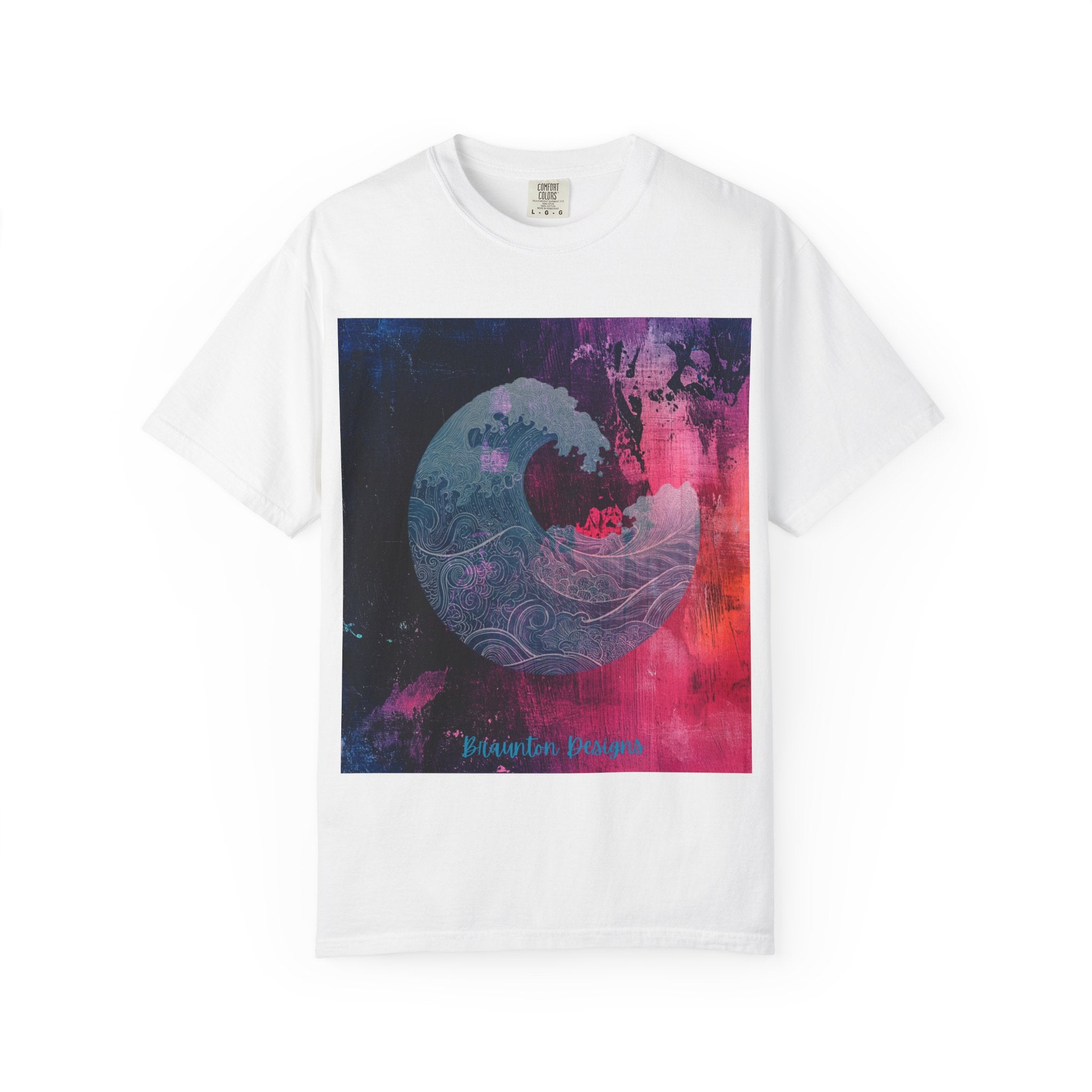 Abstract Wave Art T-Shirt — Hawaiian Dreams Graphic Tee