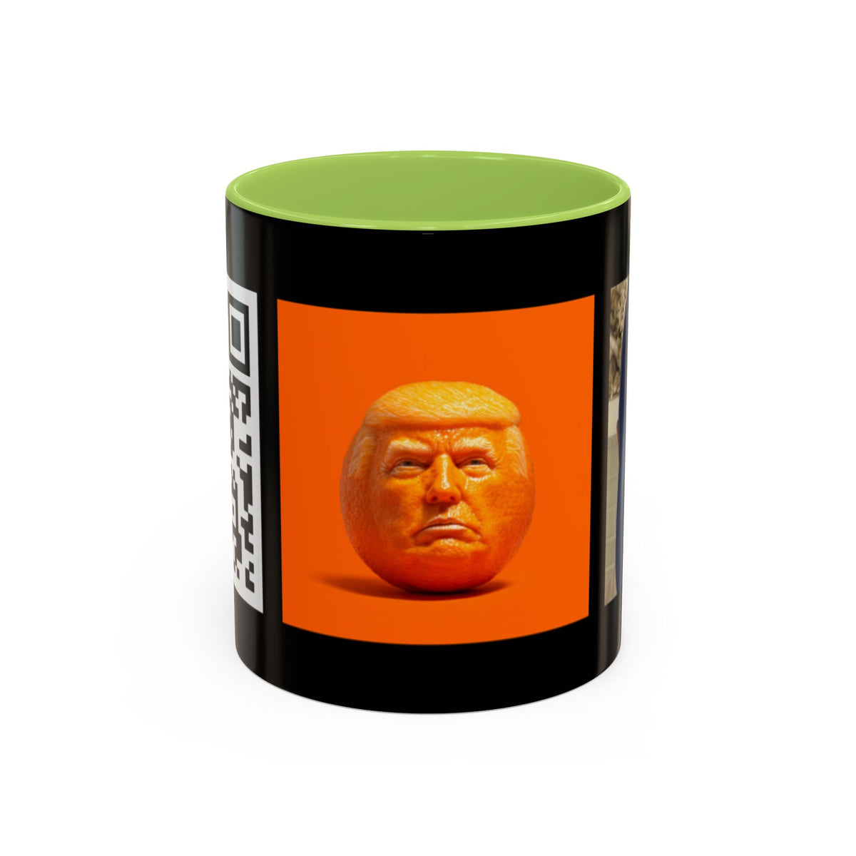 Political Satire Coffee Mug - Funny Anti-Trump Novelty Accent Mug -Free song with QR  Code
