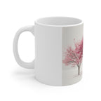 Pink Cherry Blossom Trees Mug | Ceramic Coffee Cup