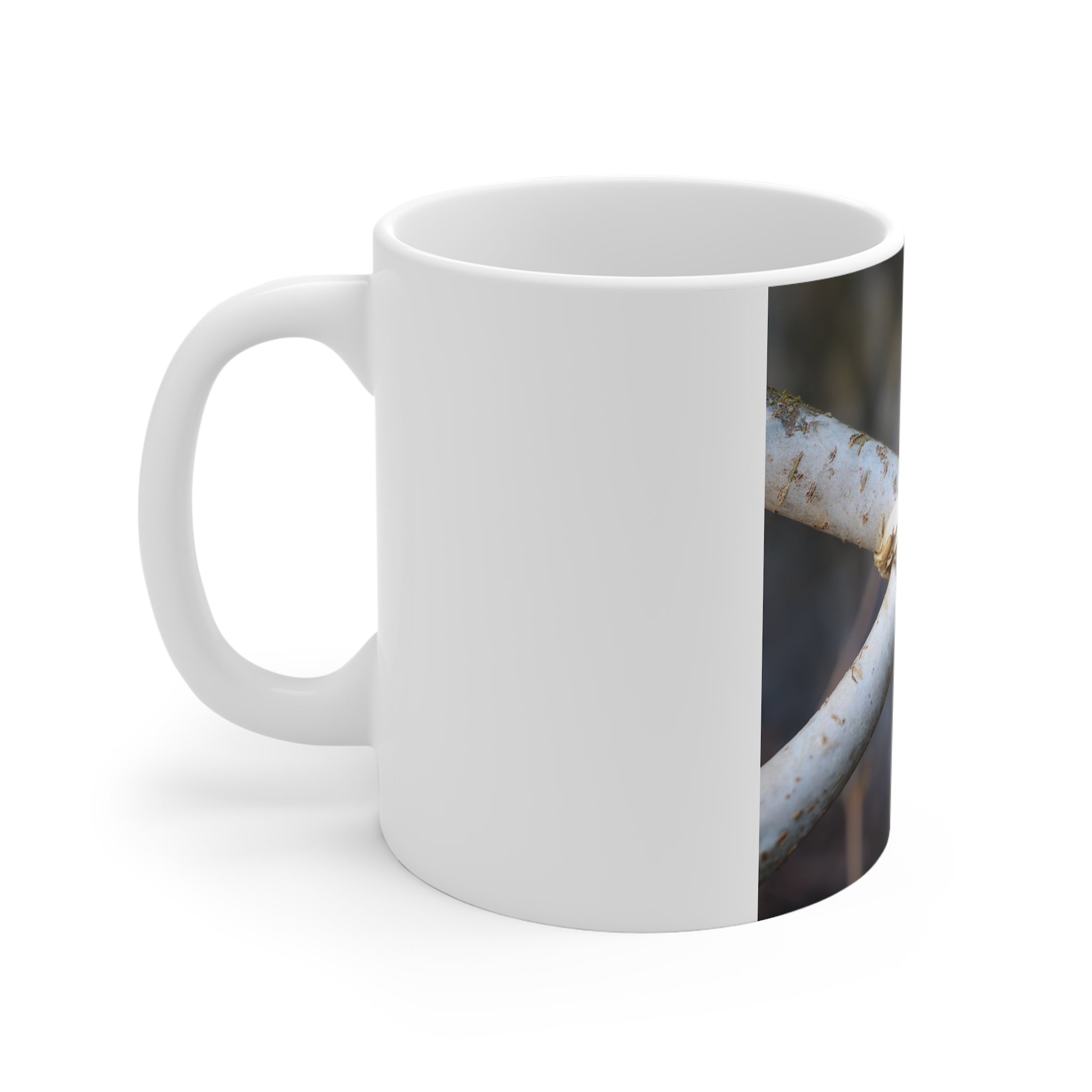 Nature-Inspired 11oz Coffee Mug, Botanical Mug, Earthy Drinkware, Gift for Nature Lovers, Rustic Kitchen Decor, Eco-Friendly Mug