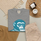 Monkey with Coffee T-Shirt — 'Braunton Designs' Graphic Tee