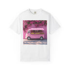 Pink Flower Truck T‑Shirt — Floral Market Van Graphic Tee