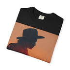 Cowboy Sunset T‑Shirt — Silhouette Guitarist Graphic Tee