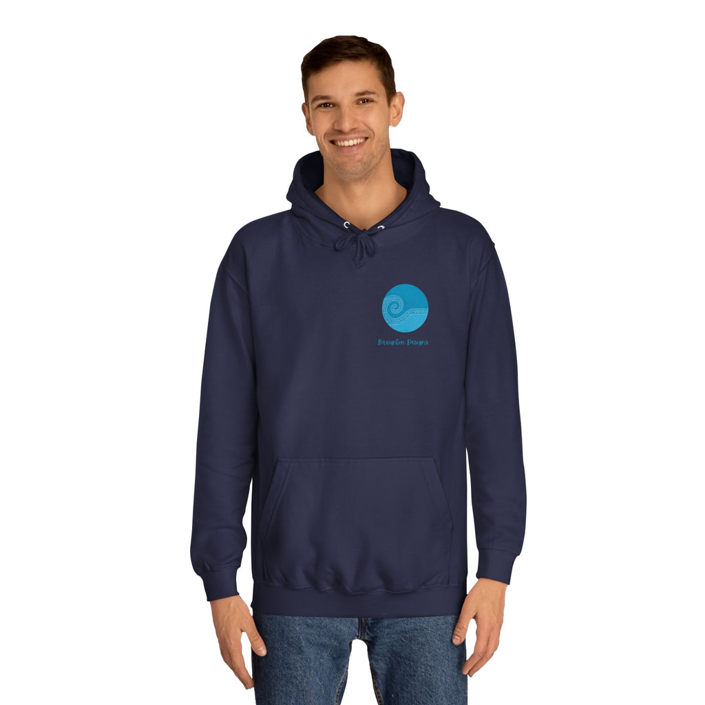 Surfer Silhouette Hoodie — Beach Sunset Graphic Pullover