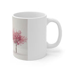 Pink Cherry Blossom Trees Mug | Ceramic Coffee Cup