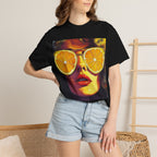 Sunny Vibes Crop Top | Cute Summer Graphic Tee | Trendy Casual Beach Wear | Women's Aesthetic Gift for Her