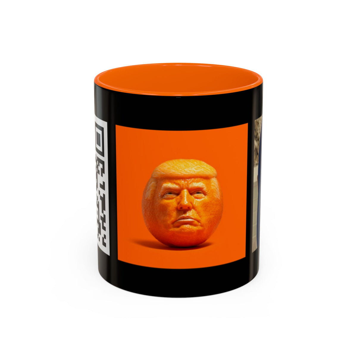 Political Satire Coffee Mug - Funny Anti-Trump Novelty Accent Mug -Free song with QR  Code