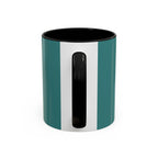 Colorful Concentric Circle Accent Coffee Mug – Vibrant Retro Art Design (11/15oz)