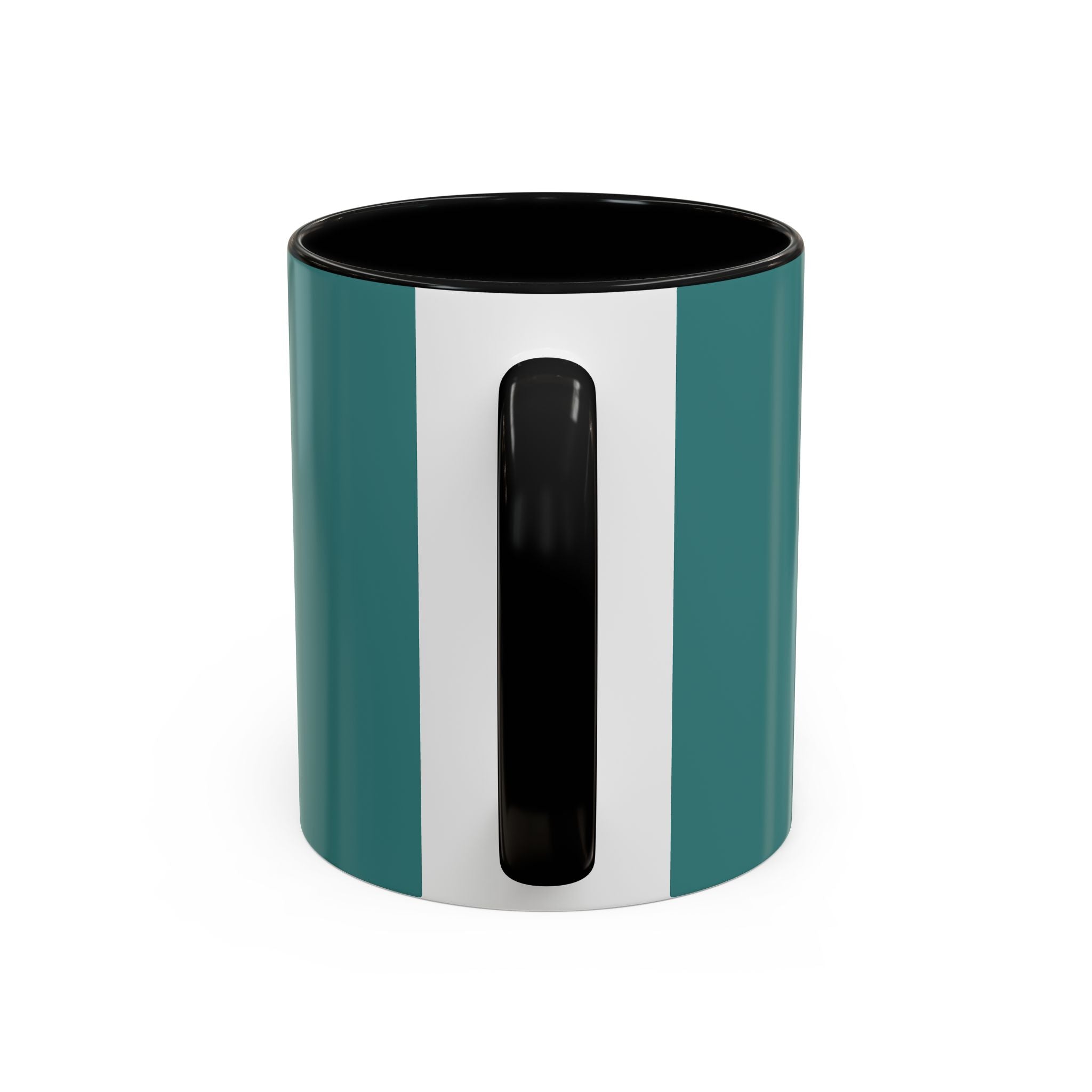 Colorful Concentric Circle Accent Coffee Mug – Vibrant Retro Art Design (11/15oz)