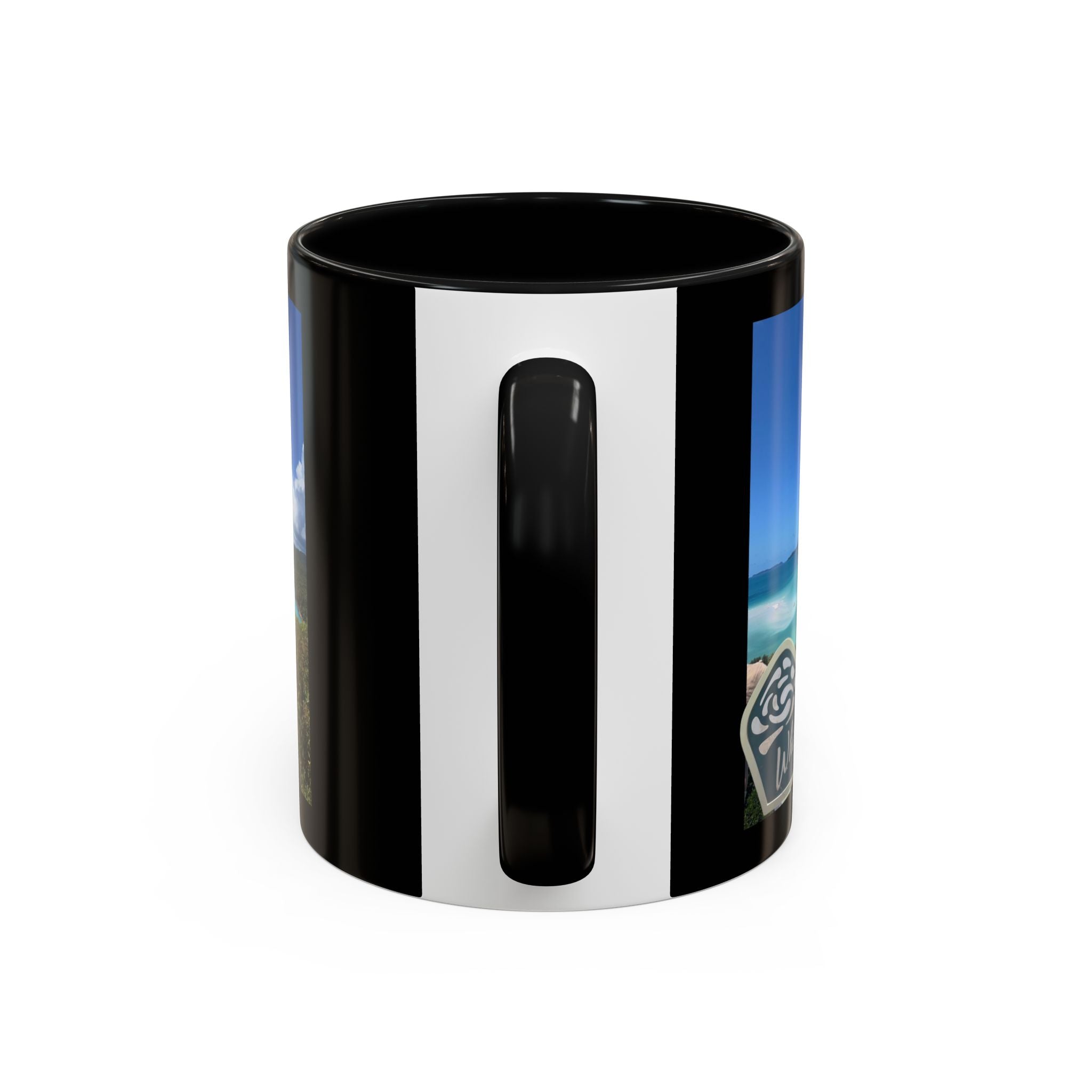 Copy of Copy of Copy of Copy of Copy of Copy of Blue Wave Accent Coffee Mug — Ocean Brushstroke Art (11/15oz)