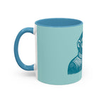 Retro Monkey Coffee Mug — Cute Chimp with 'Braunton Designs' Cup | Fun Gift for Coffee Lovers