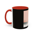 Surf Sunset Accent Coffee Mug — Beach Surfer Silhouette with Seagulls (11/15 oz)