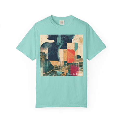 Abstract Cityscape T-Shirt — Vintage Collage Graphic Tee