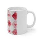 LOVE Heart Pattern Mug | Ceramic Coffee Cup 11oz 15oz