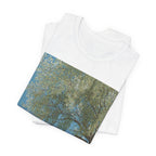 Tropical Beach Scene T-Shirt — Serene Seaside Cabin Graphic — Lightweight Fabric