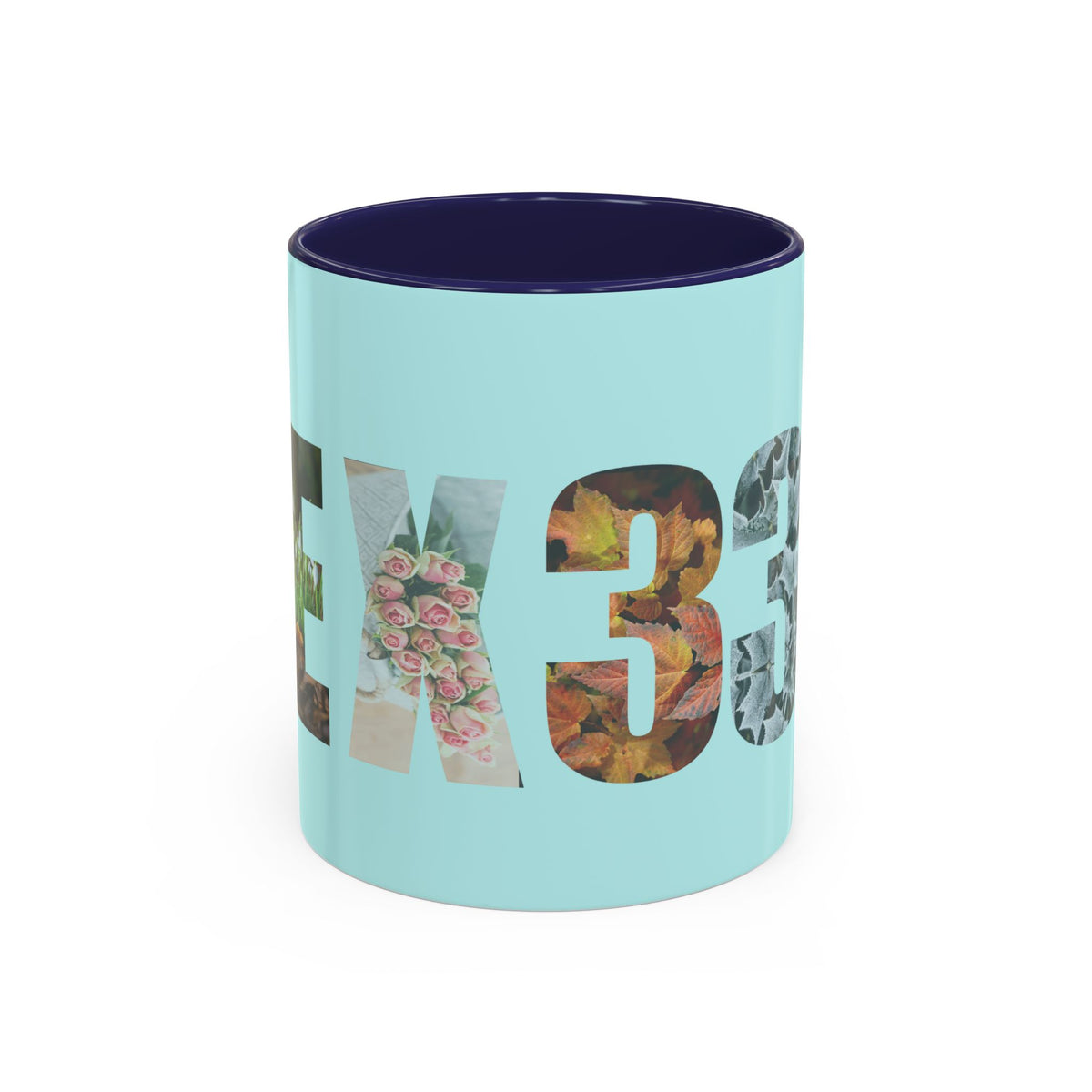 Tumbler Mug — Floral Number 33 Accent Coffee Mug (11/15oz)