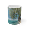 Tranquil Beach Scene Mug, Coastal Coffee Cup, Ocean Lover Gift, Summer Vibes Mug, Beach House Décor, Nature-Inspired Drinkware