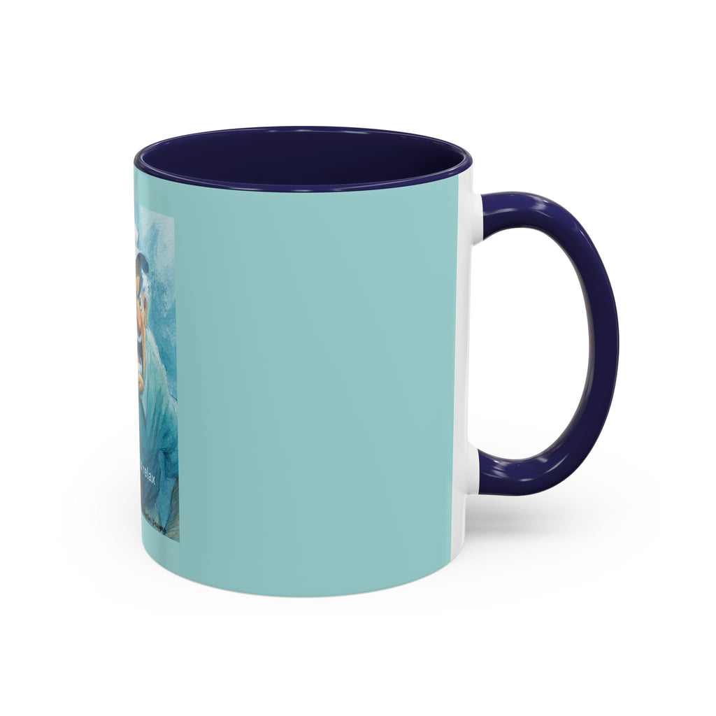 Funny Golf Mug – "I play golf to relax" Accent Coffee Mug (11/15oz)